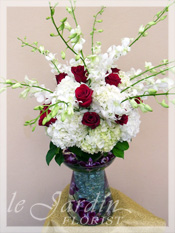 Feeria :: DOUBLE VASE LARGE ARRANGEMENT :: Le Jardin Signature