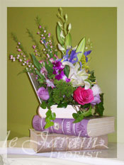 Book Nostalgia Flower Arrangement