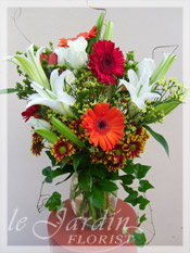 Orange Victorian Bouquet Flower Arrangement